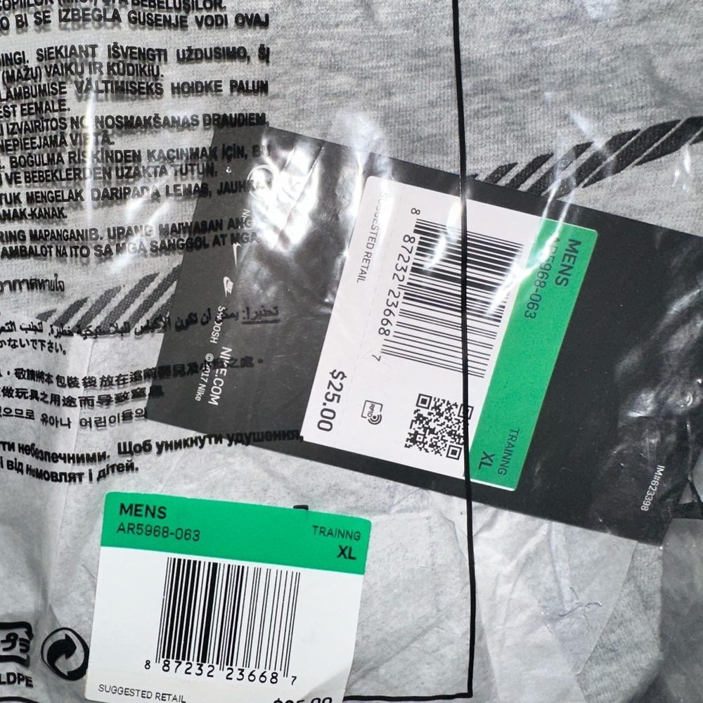 Nike Shirt The Nike Tee Standard Fit Gray Swoosh Front - Size SM MED LG XL - NEW - Picture 8 of 9